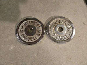 Bollinger 2-Threaded Dumbbell Barbells Pair 3LB plates 6 lbs Total - Picture 1 of 2
