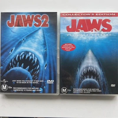 2 DVDs: Jaws (25th Anniversary Collector’s Edition) & Jaws 2 - Image 1 of 3