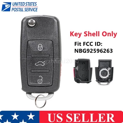 Carcasa llavero de repuesto para Volkswagen VW Jetta Passat Golf MK4 MK5 Beetle Foto 1 de 4