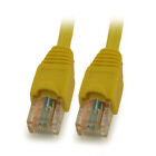 50ft Cat5E Ethernet RJ45 Patch Cable  Stranded  Snagless Booted  YELLOW