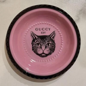 GUCCI Aschenbecher Mystic Cat Pink & Purple Richard Ginori Porzellan Tablett ohne Box gebraucht - Bild 1 von 2