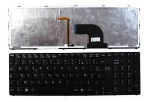 Layout Française Noir cadre Rétro-éclairé noir Clavier Pour Sony Vaio SVE171C11M - Bild 1 von 1
