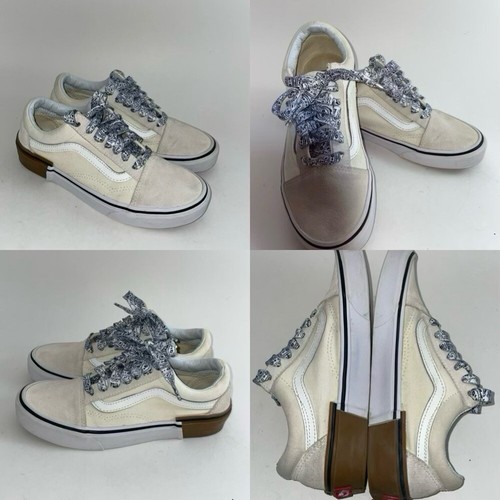 Vans donna 7 scarpe uomo 5 5 Oldol Sko Gumck Blockiche cla offte whit telaosciata