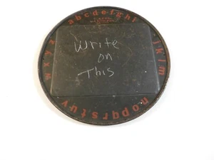 CRESS TEACHER SCHOOL EDUCATION METAL SLATE & CHALK BOARD WRITES ON BOTH SIDES - Picture 1 of 7