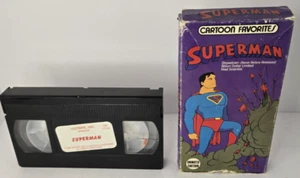 Vintage Cartoons Favorites SUPERMAN on VHS Video - Picture 1 of 2