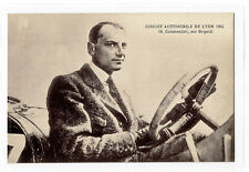 CPA - LYON - Circuit automobile 1924 - Constantini sur Bugatti.