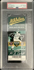 MAX MUNCY DODGER SIGNED MLB DEBUT 04/25/2015 TICKET STUB PSA SLABBED 9A26794 - Picture 1 of 5