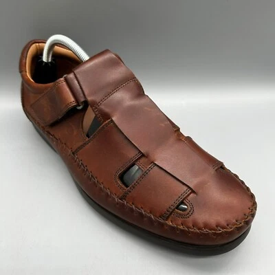 Clarks Un Gala Strap Fisherman Sandals Unstructured Dark Tan Mens Uk 9 G - Image 1 of 4