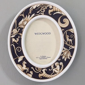 Nuevo marco de fotos Wedgwood Cornucopia Bone China ovalado de 2,5"x3" - Imagen 1 de 6