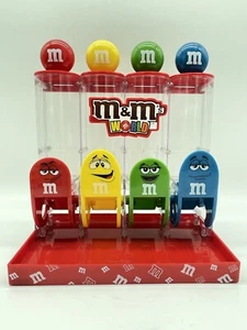 M&M's World Dispenser Multi Color Tube Dispenser From 2014 - Picture 1 of 9
