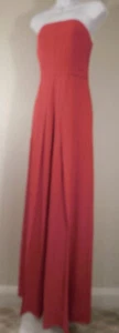 Mono para mujer HALSTON Heritage rojo sin tirantes pierna ancha talla 6 - Imagen 1 de 6