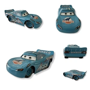Disney Pixar Cars Dinoco Blue Lightning McQueen Moving Moments EUC HTF RARE - Picture 1 of 8