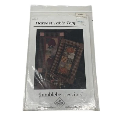 Harvest Table Topper Quilt Pattern Pumpkin Apple Fall by Thimbleberries - Image 1 of 2