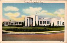 Paris, TX Texas Paris Junior College Vintage Linen Postcard I545