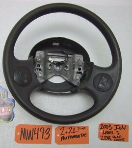 03 SATURN ION 2DR QUAD COUPE STEERING WHEEL SWITCH CONTROLS 22714757 CRUISE