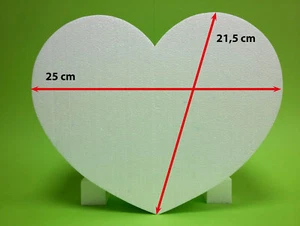 Herz 25 cm Lösungen Kunden individuell anzubieten Styroporherzen Ladendekoration - Picture 1 of 13