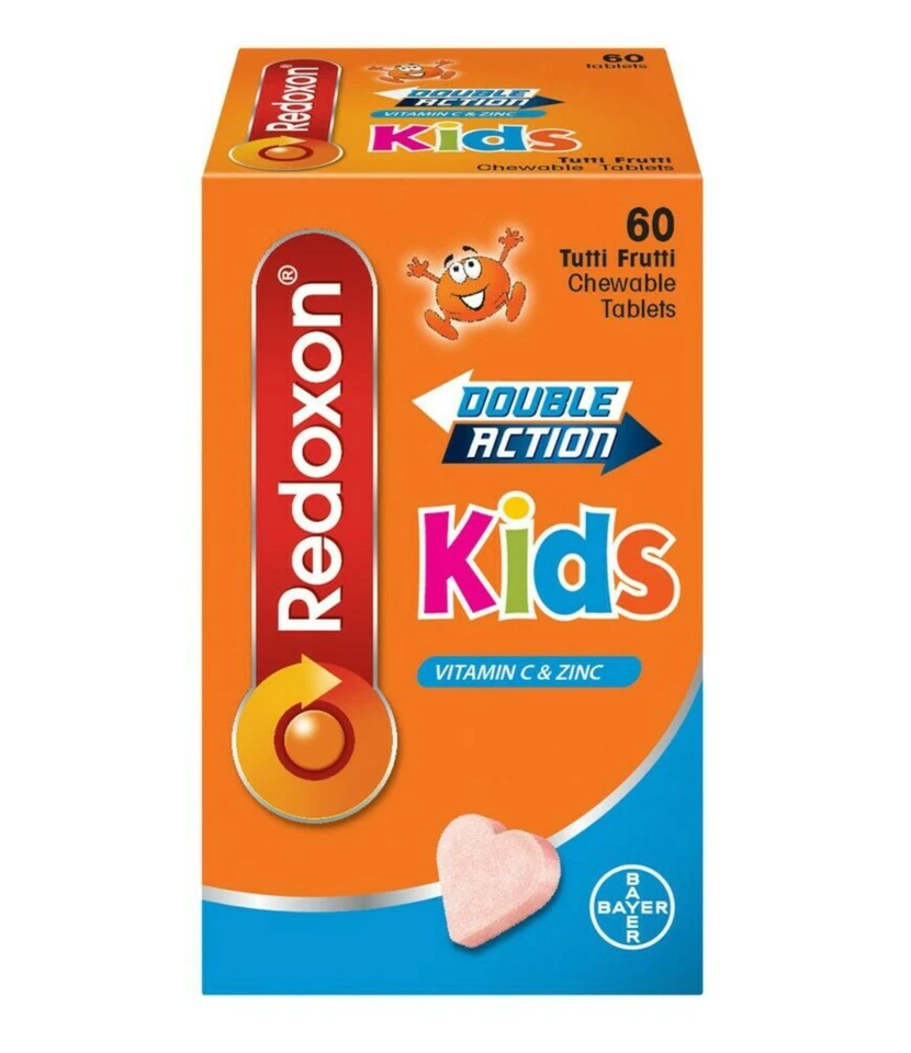 2 X 30's Bayer Redoxon Double Action Vitamin C Blackcurrant Effervescent DHL