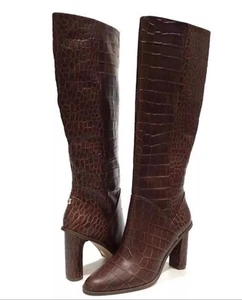 Vince Camuto Phranzie Redwood Leather Pointed Toe Tall Boot Sz 8 New Displays - Picture 1 of 10