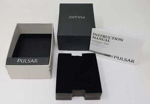 Empty Pulsar Black Watch Box Presentation Display Storage Case - Picture 1 of 6