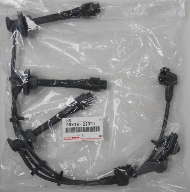 90919-22391 Toyota Cord set, coil & spark, w/resistive 9091922391, New Genuine O - Image 1 of 1