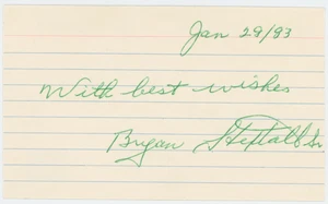 Tarjeta indexada autografiada del Salón de la Fama del Hockey Bryan Hextall Sr certificado de autenticidad AMC 30952 - Imagen 1 de 2