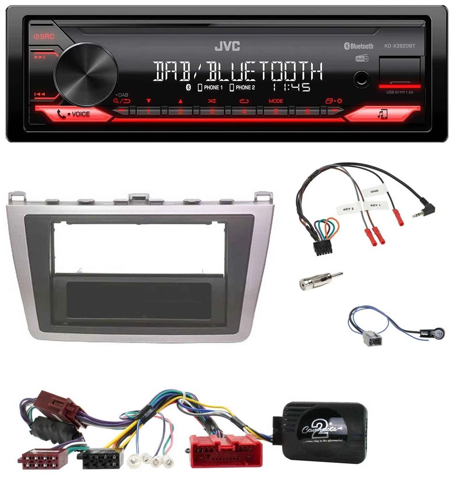 JVC Bluetooth USB DAB Lenkrad Autoradio für Mazda 6 2010-2012 aktiv - Bild 1 von 4