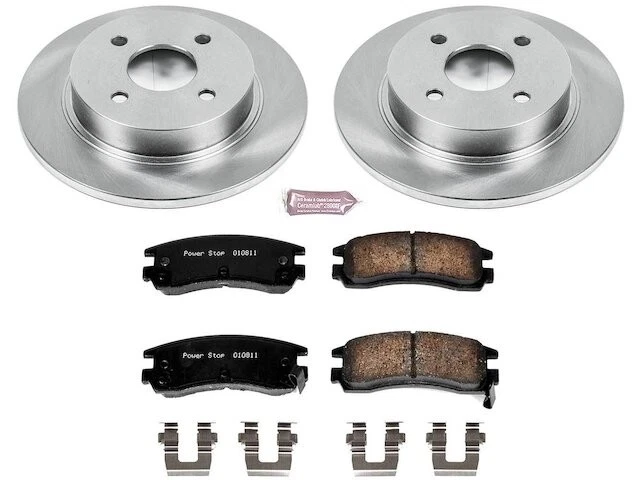 Kit de pastillas de freno trasero y rotor para 1993-1995 Saturn SC2 1994 FY297KF Foto 1 de 1