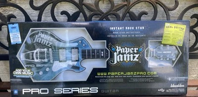 NEW Sealed Paper Jamz Pro Series Guitar( #62882) Instant Rock Star - Blue - Image 1 of 4