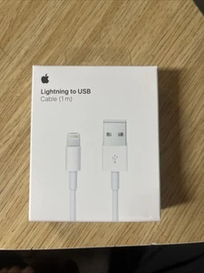 Original iPhone Charger USB Genuine OEM Fast Charging Cable - (1m) - Photo 1 sur 4