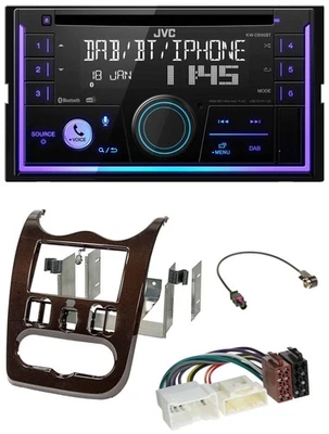JVC MP3 USB 2DIN DAB Bluetooth CD Autoradio für Dacia Logan Duster Sandero ab 11 - Bild 1 von 4