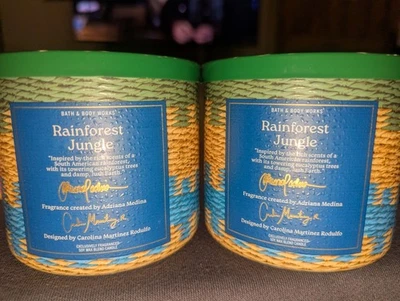 Vela Bath & Body Works Rainforest Jungle 3 pavios - LOTE DE 2 - Imagem 1 de 4