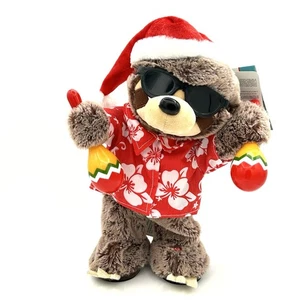 Gemmy Animated Maracas Sloth Christmas Plush Sings Jump In The Line See Video - Picture 1 of 12