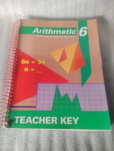 Arithmetic 6 Teacher Key Judy England Howe 1991 2nd Edition A Beka Book - Picture 1 of 4