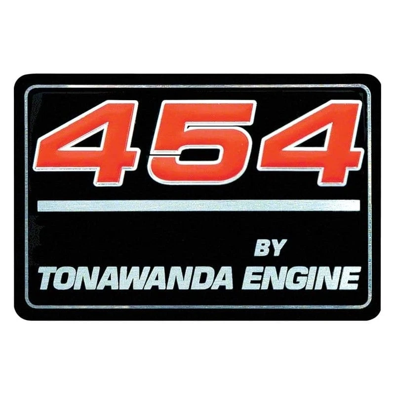 OER 10126790 "454 By Tonawanda Engine" Engine Valve Adjustment Decal - Image 1 of 1