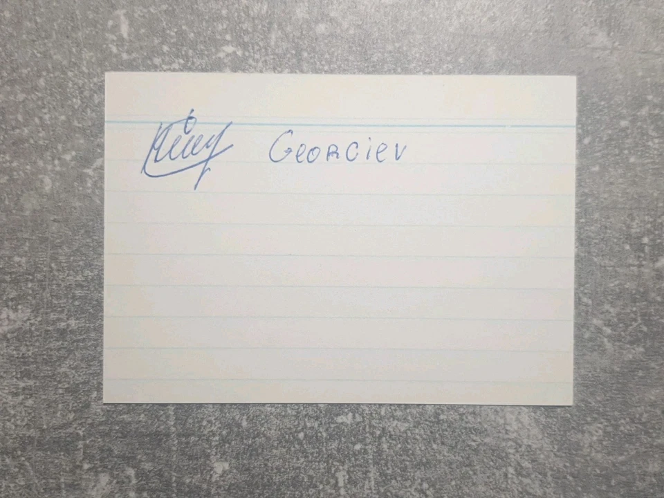 KK m.Orig.AG Nikolai Georgiew BUL Kanu 3.WM 89 - C4 1000m Rarität! - Bild 1 von 1