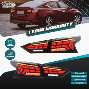 Clear Lens LED Tail Lights for 2019-2025 Nissan Altima Sedan Rear Lights 4 PCS - Picture 1 of 17