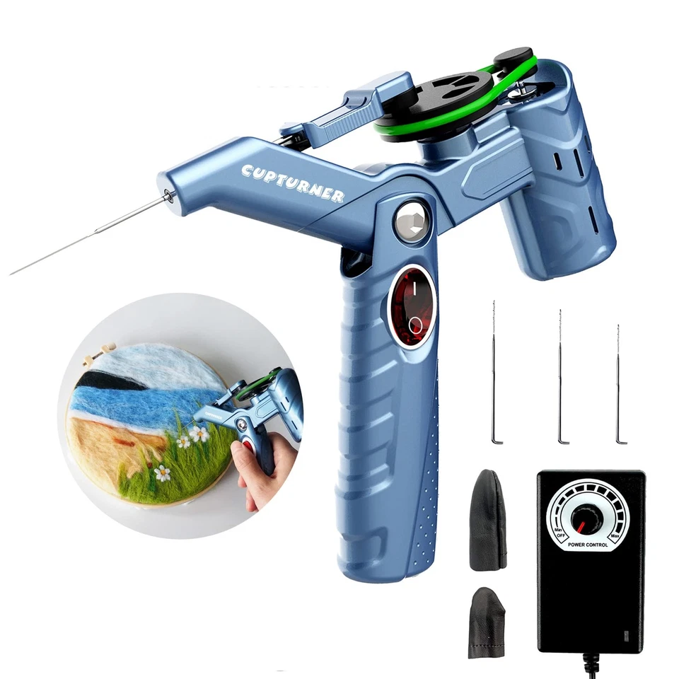 Máquina eléctrica de fieltro de aguja para animales de lana y pintura de lana, fieltro rápido... Foto 1 de 4