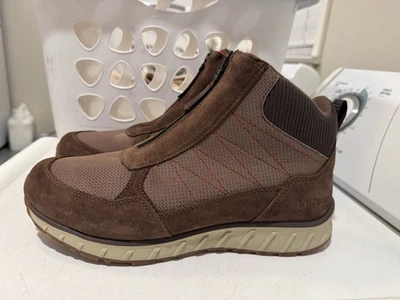 L.L. Zapatillas de nieve Bean para hombre impermeables aisladas con cremallera frontal talla 10,5 de ancho Foto 1 de 4