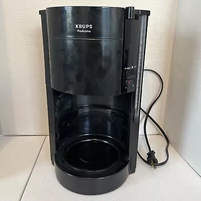 Krups ProAroma Type 452 Black 12-Cup Coffee Maker Machine Base Only - Image 1 of 4