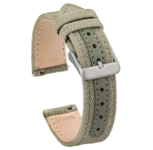 Cinturino orologio tessuto militare watch military green Strap 22 mm correa - Foto 1 di 2