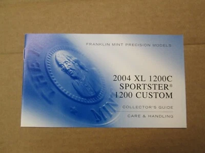 Franklin Mint Paperwork 2004 Harley Davidson Road Sportster 1200 Custom - Image 1 of 3