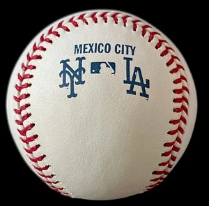 2003 Rawlings Serie De Primavera Mets Dodgers Mexico City Logo Baseball - Picture 1 of 6
