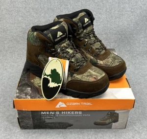 Ozark Trail Zapatos Hiking Boots Mens 8.5 Brown Camo Waterproof MNOT4410002 - Picture 1 of 8