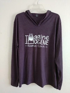 Imagine Imogene Pass T Shirt Hoodie Purple Size XL Chest 44" - Picture 1 of 3