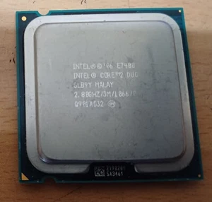 Processore Intel Core 2 Duo 06 2.8 Ghz SLB9Y 3M cache  E7400 CPU PC SOCKET - Foto 1 di 1