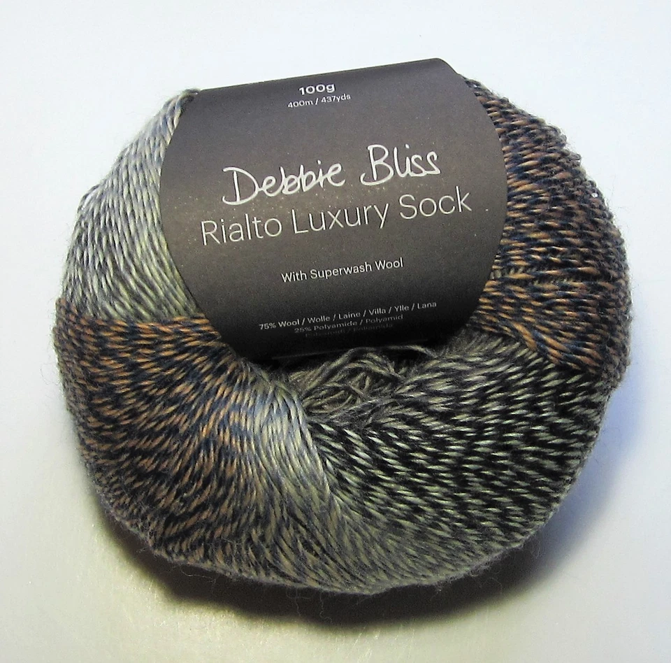 100 gm ball of Debbie Bliss RIALTO LUXURY SOCK knitting yarn #12 ISLE OF WIGHT - Image 1 of 1