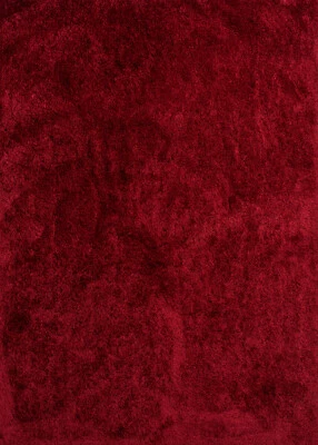 United Weavers Red Vibrant Plush Comfy Shag/Flokati Area Rug Solid 2300 00106 - Image 1 of 3