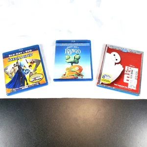 Blue Ray Lot of 3 Titles:  Megamind, Rango, Big hero 6. - Picture 1 of 6