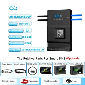 JK Smart BMS w/2A Active Balance BT/RS485 for 8S-24S 200A Li-ion LiFePo4 Pack - Bild 1 von 38