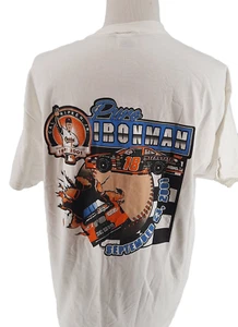 Vintage NASCAR Bobby Labonte Cal Ripken Jr T-Shirt Men's XL Ironman 2001 MBN - Picture 1 of 6